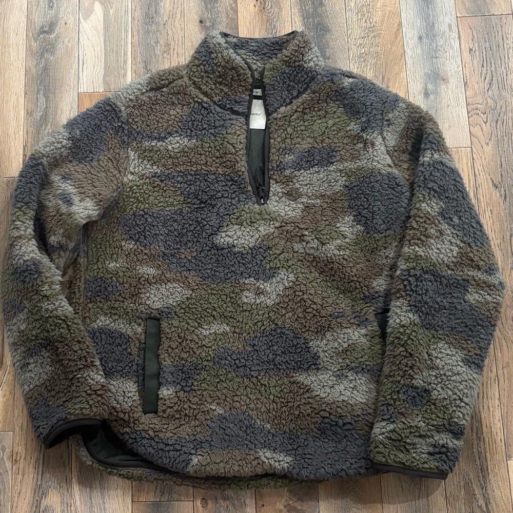 Thread & Supply Camouflage Sherpa Jacket